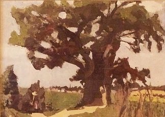 Bohain，被炸橡树 Blasted Oak, Bohain (1903)，亨利·马蒂斯