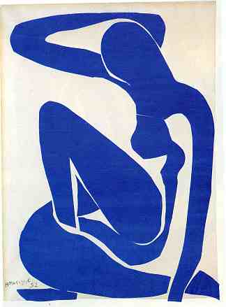 蓝色裸体 Blue Nude (1952)，亨利·马蒂斯