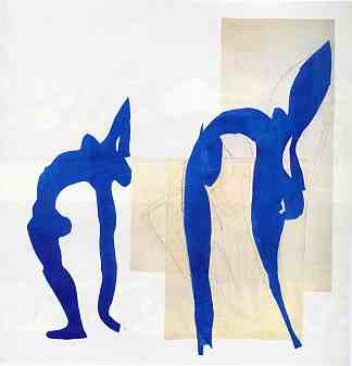 蓝色裸体 Blue Nudes (1952)，亨利·马蒂斯