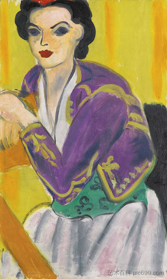 波莱罗紫罗兰 Boléro Violet (1937),亨利·马蒂斯