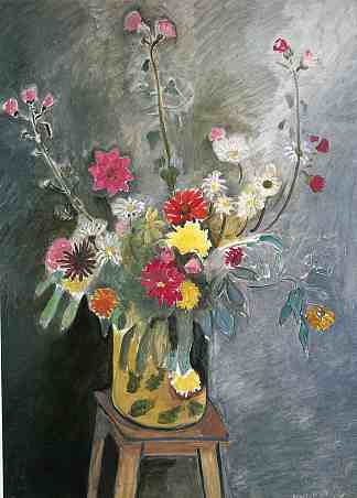 混合花束 Bouquet of mixed flowers (1916 – 1917)，亨利·马蒂斯