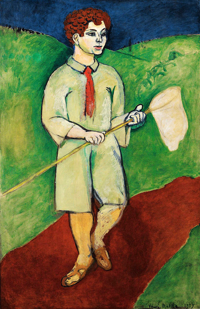 男孩与蝴蝶网 Boy with Butterfly Net (1907),亨利·马蒂斯