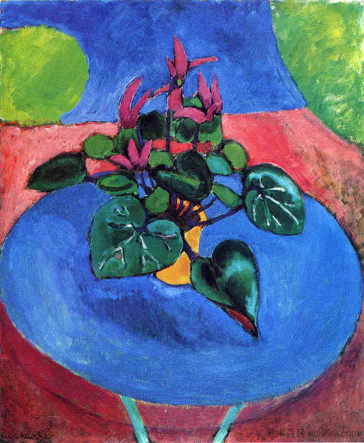 紫色仙客来 Cyclamen Pourpre (1911 - 1912),亨利·马蒂斯