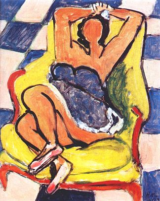 休息中的舞者 Dancer in Repose (1942)，亨利·马蒂斯