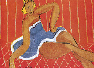 舞者坐在桌子上 Dancer Seated on a Table (1942)，亨利·马蒂斯