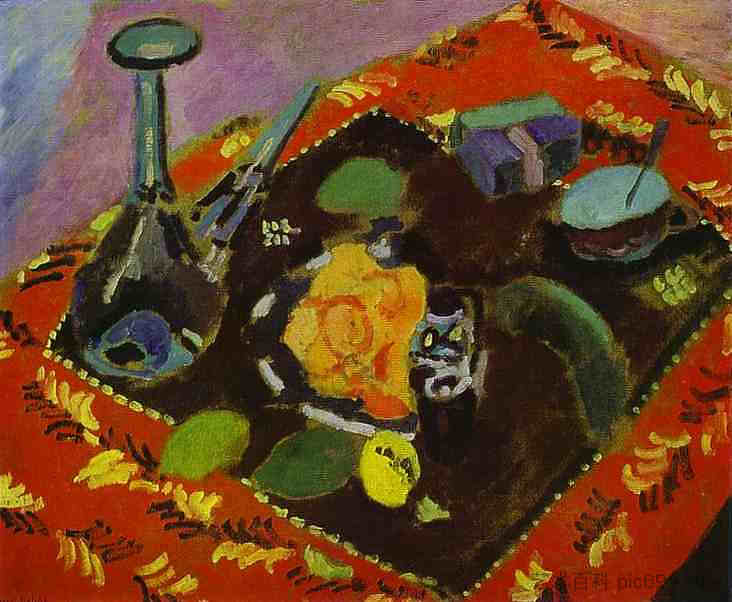 菜肴和水果 Dishes and Fruit (1906),亨利·马蒂斯