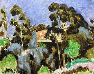 尤加利，阿尔班山 Eucalyptus, Mont Alban (1918)，亨利·马蒂斯
