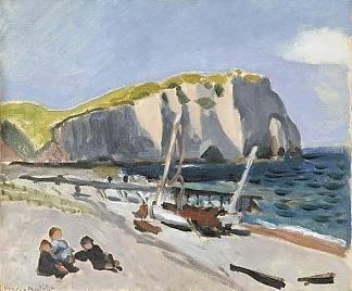 阿瓦尔悬崖 Falaises D’Aval (1920)，亨利·马蒂斯