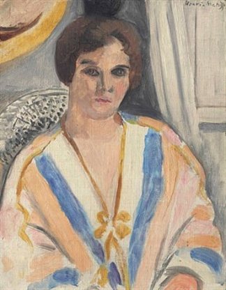 穿着东方服装的女人 Femme En Costume Oriental (1920)，亨利·马蒂斯