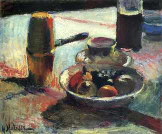 水果和咖啡壶 Fruit and Coffee-Pot (c.1898; France                     )，亨利·马蒂斯