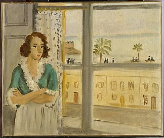 窗边的女孩 Girl by a Window (1921)，亨利·马蒂斯