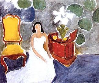 穿白色连衣裙的女孩 Girl on a White Dress (1941)，亨利·马蒂斯