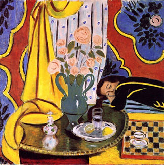黄色的和谐 Harmony in Yellow (1927)，亨利·马蒂斯