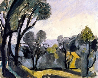 橄榄树景观 Landscape with Olive Trees (1918)，亨利·马蒂斯