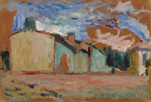房屋(Fenouillet) Houses (Fenouillet) (1898),亨利·马蒂斯