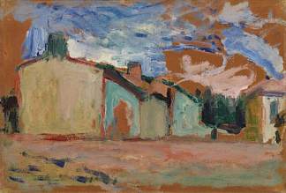 房屋(Fenouillet) Houses (Fenouillet) (1898)，亨利·马蒂斯