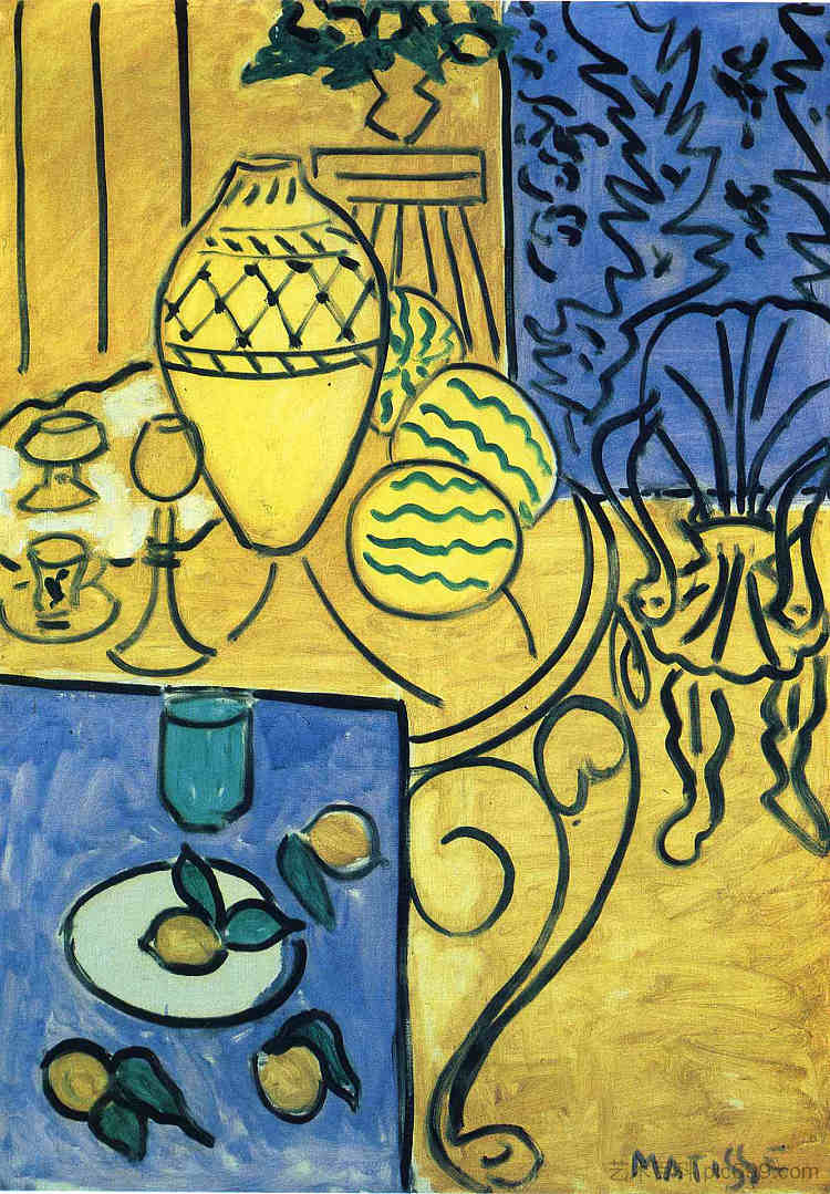 黄色内饰 Interior in Yellow (1946),亨利·马蒂斯