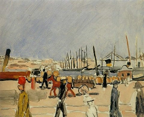 国王的壁炉，马赛 La Cheminée Du Roi, Marseille (1918)，亨利·马蒂斯