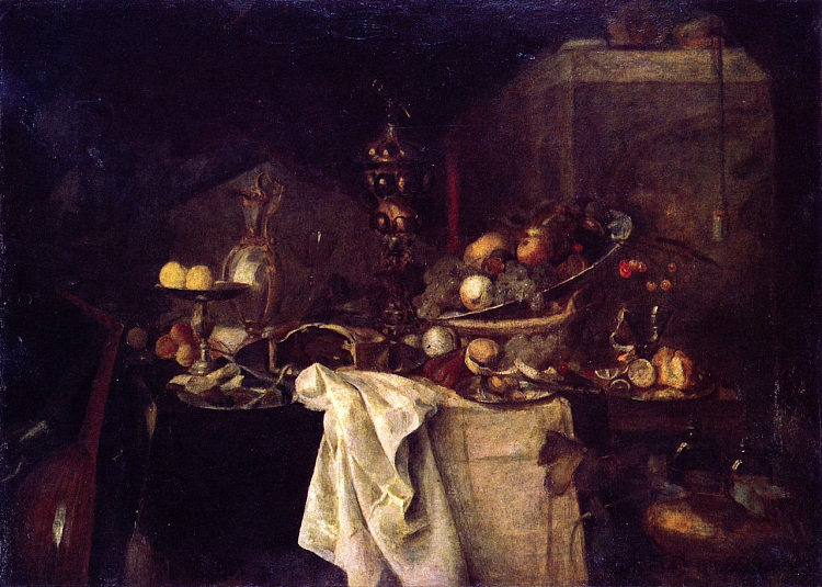 La Deserte（在Jan Davidsz，De Heem之后） La Deserte (after Jan Davidsz, De Heem) (1893)，亨利·马蒂斯