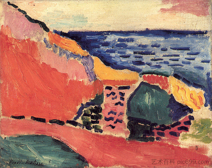 La Moulade （Collioure In The Summer） La Moulade (Collioure In The Summer) (1905)，亨利·马蒂斯