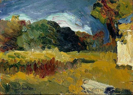 科西嘉的风景 Landscape of Corsica (1898),亨利·马蒂斯