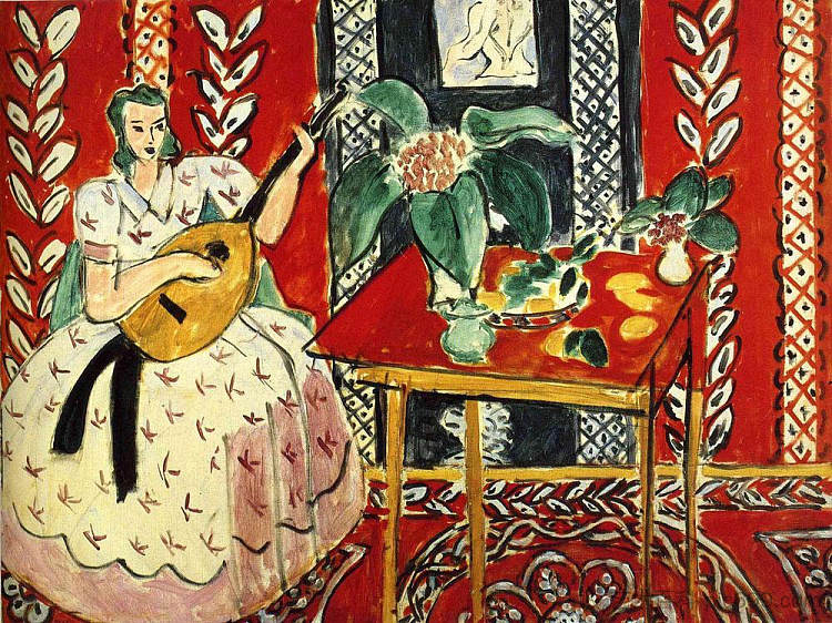 琵琶的 The Lute (1943)，亨利·马蒂斯