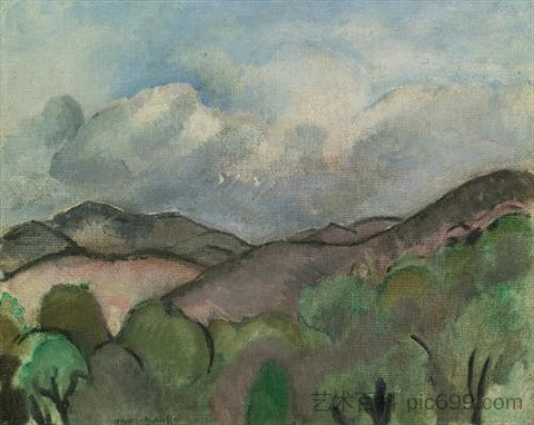 尼斯的秃山 Le Mont Chauve À Nice (1918),亨利·马蒂斯