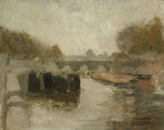 Le Pont Le Pont (1895)，亨利·马蒂斯