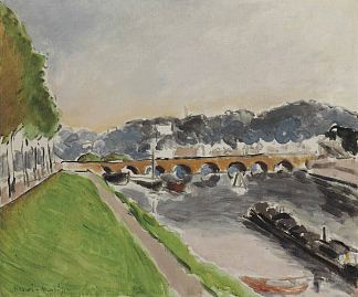 Le Pont De Sèvres Au Chaland Le Pont De Sèvres Au Chaland (1917)，亨利·马蒂斯