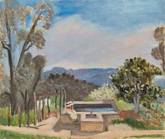 勒维维耶（普罗旺斯景观） Le Vivier (Paysage De Provence) (1923)，亨利·马蒂斯