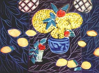柠檬和含羞草 Lemons and Mimosa (1944)，亨利·马蒂斯