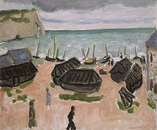 Les Caloges, 埃特勒塔 Les Caloges, Etretat (1920)，亨利·马蒂斯