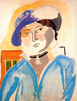 戴皮帽的玛格丽特 Marguerite in a Leather Hat (1914)，亨利·马蒂斯