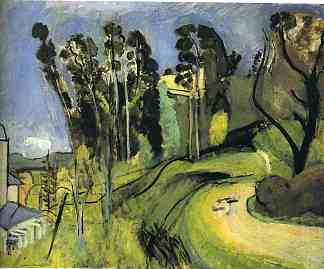 蒙塔尔班， 风景 Montalban, Landscape (1918)，亨利·马蒂斯