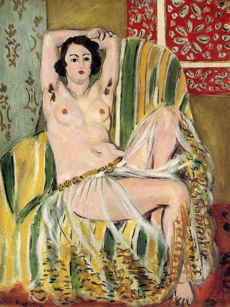 举起武器的摩尔女人 Moorish Woman with Upheld Arms (1923),亨利·马蒂斯