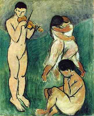 音乐（素描） Music (Sketch) (1907)，亨利·马蒂斯