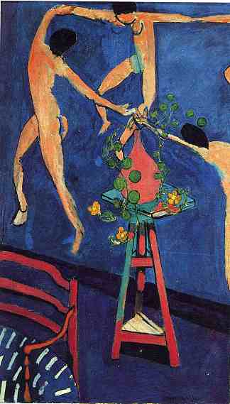 天花与“舞蹈”（二） Nasturtiums with “The Dance” (II) (1912)，亨利·马蒂斯