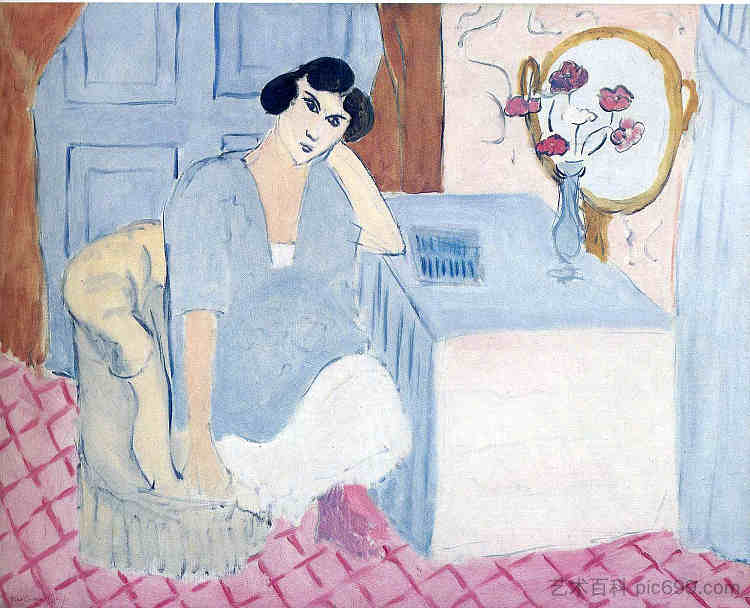 天生的读者 The Innatentive Reader (1919),亨利·马蒂斯
