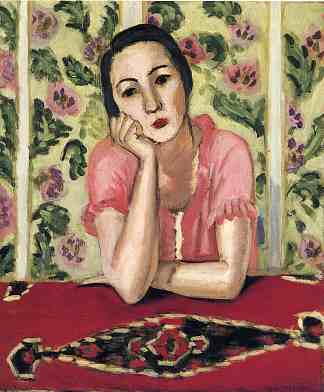 粉紅色的襯衫 Pink Blouse (1924; Nice,France                     )，亨利·馬蒂斯