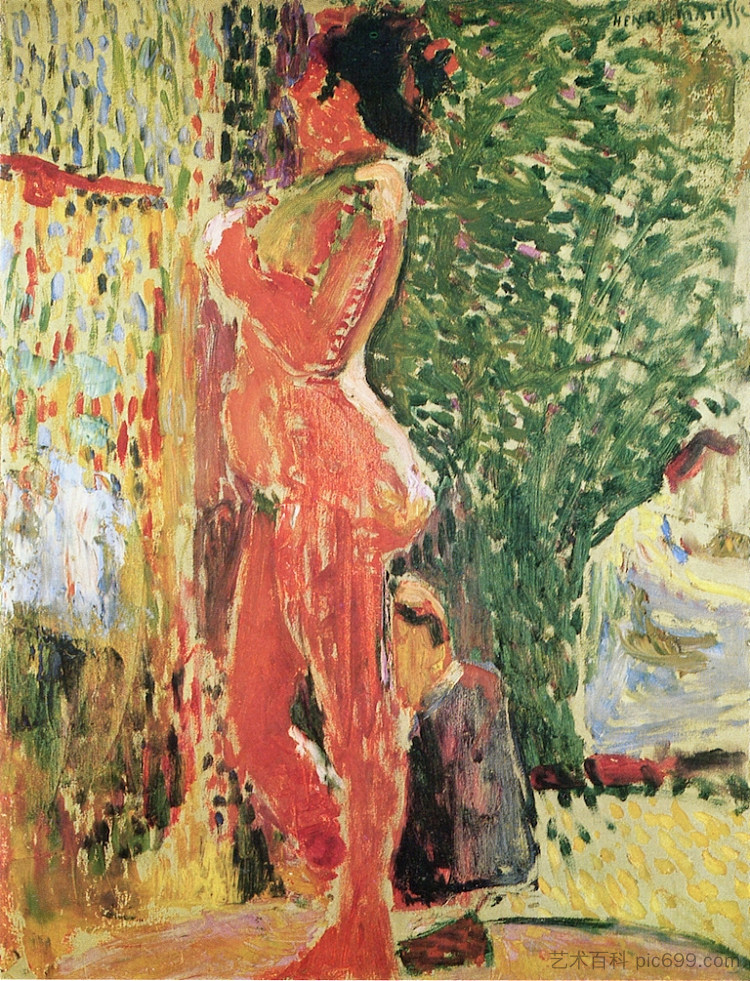 工作室里的裸体 Nude in the Studio (1899)，亨利·马蒂斯