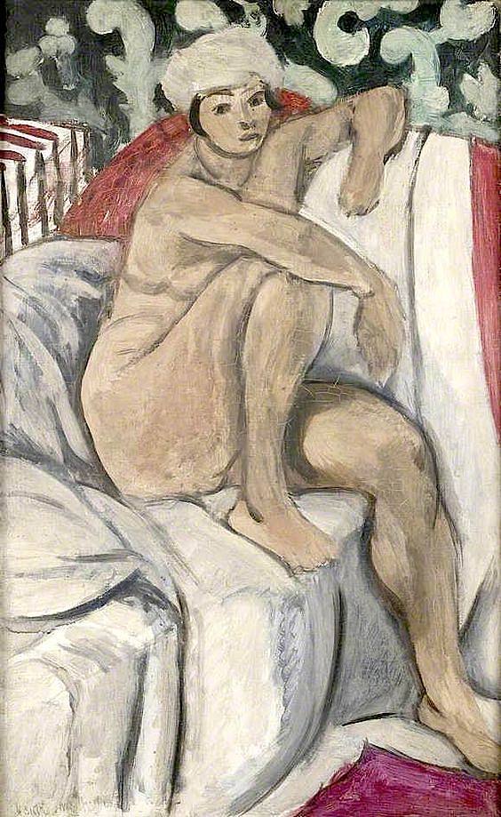 沙发上的裸体 Nude on a Sofa (1919)，亨利·马蒂斯