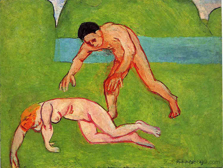 仙女和色狼 Nymph and Satyr (1909),亨利·马蒂斯