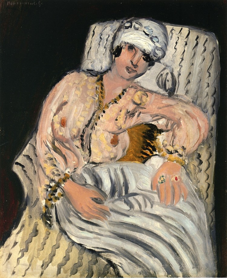 宫女 Odalisque (1917)，亨利·马蒂斯