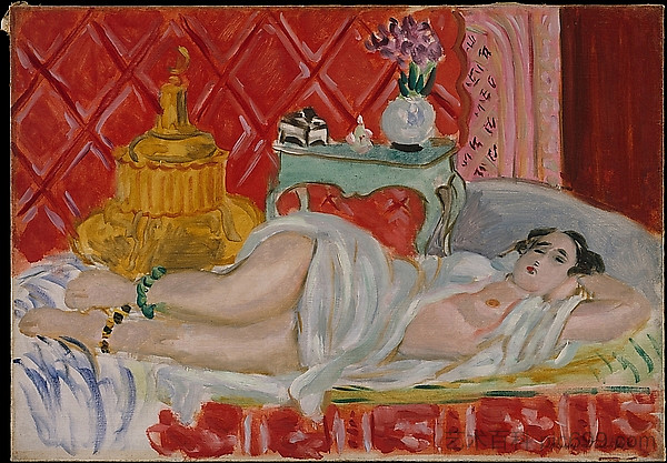 奥达利斯克,红色的和谐 Odalisque, Harmony in Red (1926),亨利·马蒂斯