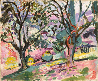 科利尤尔的橄榄树 Olive Trees at Collioure (1906)，亨利·马蒂斯
