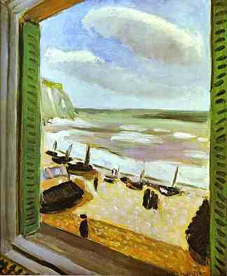 在科利乌尔打开窗户 Open Window at Collioure，亨利·马蒂斯