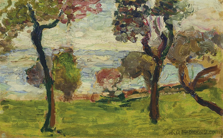 景观 Paysage (1898)，亨利·马蒂斯