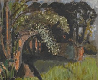 曼特农的风景 Paysage À Maintenon (1918)，亨利·马蒂斯