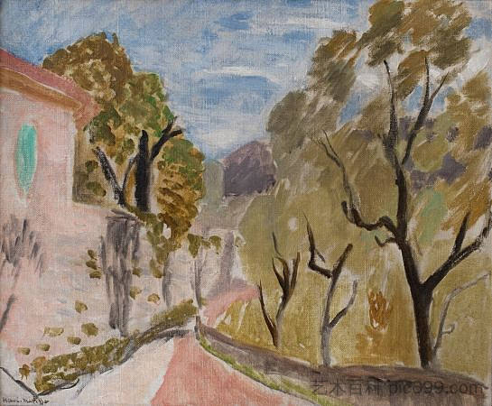 南方的风景或街道 Paysage Ou Rue Dans Le Midi (1918)，亨利·马蒂斯