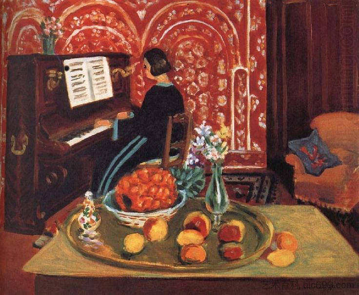 钢琴演奏家和静物 Piano Player and Still Life (1924),亨利·马蒂斯